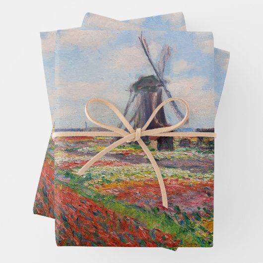 Claude Monet - Tulpenveld in Nederland Inpakpapier Vel (In situ)