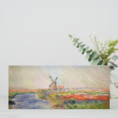 Claude Monet - Tulpenveld in Nederland Kaart (Staand voorkant)