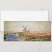 Claude Monet - Tulpenveld in Nederland Kaart (Voorkant / Achterkant)