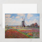 Claude Monet - Tulpenveld in Nederland Kaart (Voorkant / Achterkant)