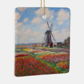 Claude Monet - Tulpenveld in Nederland Keramisch Ornament (Rechts)