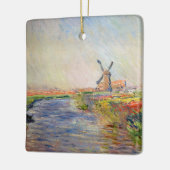 Claude Monet - Tulpenveld in Nederland Keramisch Ornament (Links)