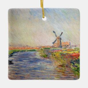 Claude Monet - Tulpenveld in Nederland Keramisch Ornament