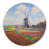 Claude Monet - Tulpenveld in Nederland Keramische Knop (Voorkant)