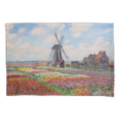 Claude Monet - Tulpenveld in Nederland Kussensloop (Voorkant)