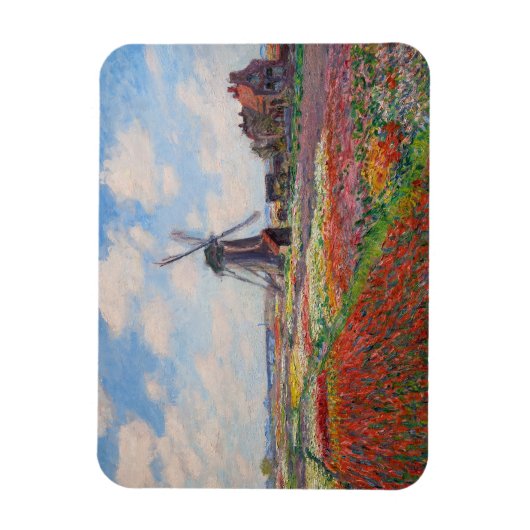 Claude Monet - Tulpenveld in Nederland Magneet (Verticaal)