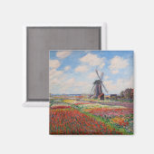 Claude Monet - Tulpenveld in Nederland Magneet (Voorkant / Achterkant)