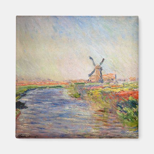 Claude Monet - Tulpenveld in Nederland Magneet (Voorkant)
