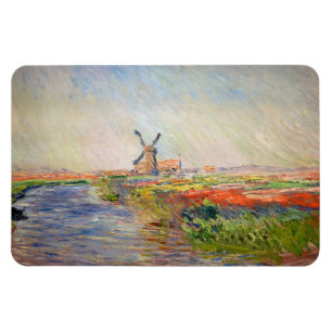 Claude Monet - Tulpenveld in Nederland Magneet