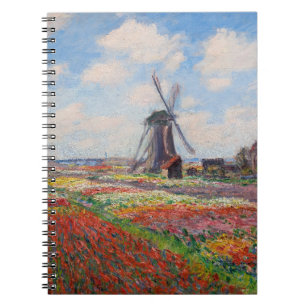 Claude Monet - Tulpenveld in Nederland Notitieboek