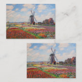 Claude Monet - Tulpenveld in Nederland Notitiekaartje (Voorkant / Achterkant)