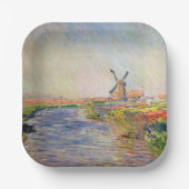 Claude Monet - Tulpenveld in Nederland Papieren Bordje (Voorkant)