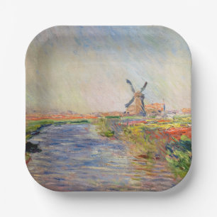 Claude Monet - Tulpenveld in Nederland Papieren Bordje