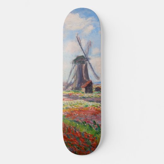 Claude Monet - Tulpenveld in Nederland Persoonlijk Skateboard (Voorkant)