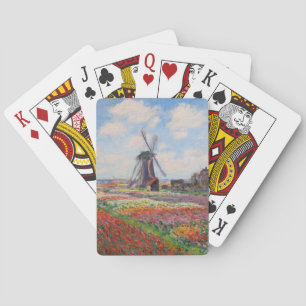 Claude Monet - Tulpenveld in Nederland Pokerkaarten
