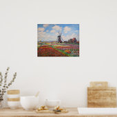 Claude Monet - Tulpenveld in Nederland Poster (Keuken)