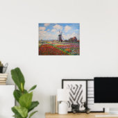 Claude Monet - Tulpenveld in Nederland Poster (Thuiskantoor)
