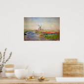 Claude Monet - Tulpenveld in Nederland Poster (Keuken)
