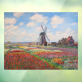Claude Monet - Tulpenveld in Nederland Raamsticker (Vel 3)