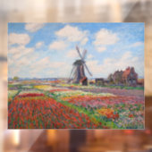 Claude Monet - Tulpenveld in Nederland Raamsticker (Vel 2)