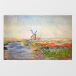 Claude Monet - Tulpenveld in Nederland Raamsticker<br><div class="desc">Tulpenveld in Nederland (Champs de tulipes en Hollande) - Claude Monet,  Olieverf op doek,  1886</div>