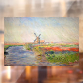 Claude Monet - Tulpenveld in Nederland Raamsticker (Vel 2)