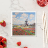 Claude Monet - Tulpenveld in Nederland Servet (Insitu)