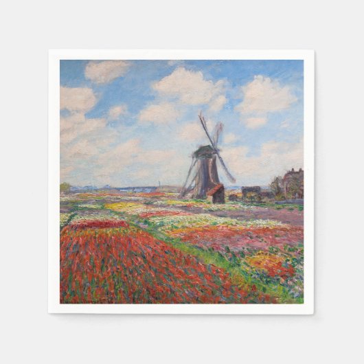 Claude Monet - Tulpenveld in Nederland Servet (Voorkant)
