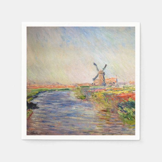 Claude Monet - Tulpenveld in Nederland Servet (Voorkant)