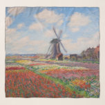 Claude Monet - Tulpenveld in Nederland Sjaal<br><div class="desc">Tulpenveld in Nederland (Champs de tulipes en Hollande) - Claude Monet,  Olieverf op doek,  1886</div>