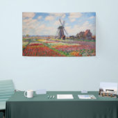Claude Monet - Tulpenveld in Nederland Spandoek (Beurs)