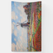Claude Monet - Tulpenveld in Nederland Spandoek (Verticaal)