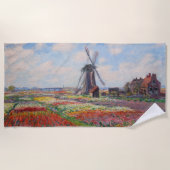 Claude Monet - Tulpenveld in Nederland Strandlaken (Voorkant)
