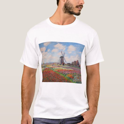 Claude Monet - Tulpenveld in Nederland T-shirt (Voorkant)