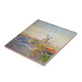 Claude Monet - Tulpenveld in Nederland Tegeltje (Zijkant)