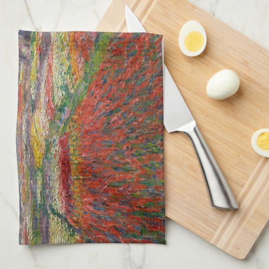 Claude Monet - Tulpenveld in Nederland Theedoek (Quarter Fold)