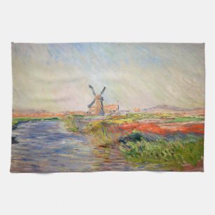 Claude Monet - Tulpenveld in Nederland Theedoek