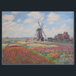Claude Monet - Tulpenveld in Nederland Tissuepapier<br><div class="desc">Tulpenveld in Nederland (Champs de tulipes en Hollande) - Claude Monet,  Olieverf op doek,  1886</div>