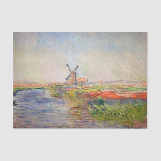 Claude Monet - Tulpenveld in Nederland Tissuepapier (Voorkant)