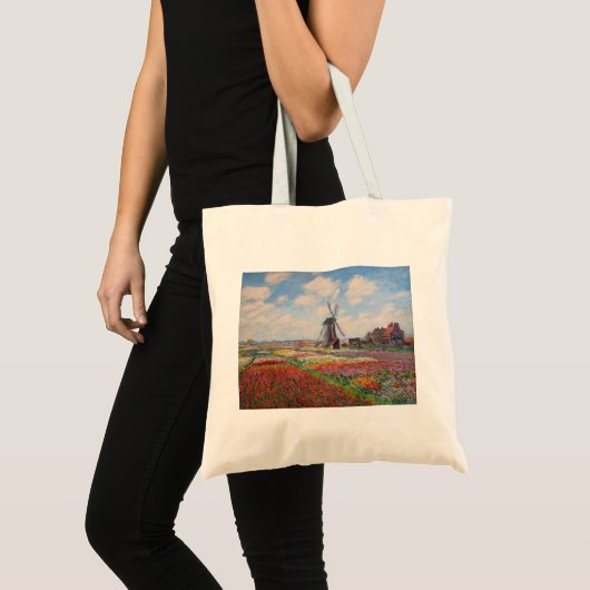 Claude Monet - Tulpenveld in Nederland Tote Bag (Voorkant (product))