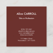 Claude Monet - Tulpenveld, Nederland - QR Code Vierkante Visitekaartje (Achterkant)