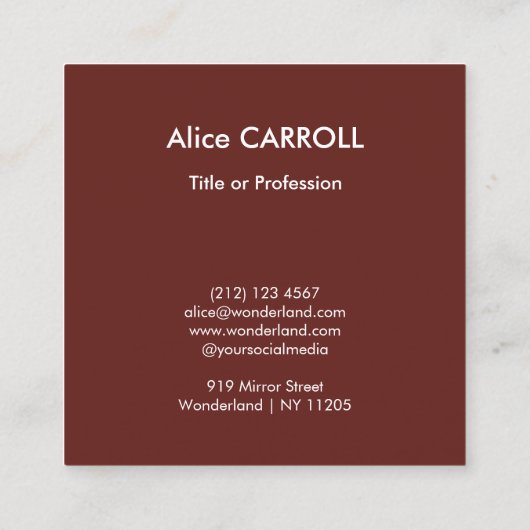 Claude Monet - Tulpenveld, Nederland - QR Code Vierkante Visitekaartje (Achterkant)