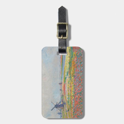 Claude Monet - Tulpenvelden bij Den Haag Bagagelabel (Voorkant verticaal)