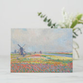 Claude Monet - Tulpenvelden bij Den Haag Bedankkaart (Staand voorkant)