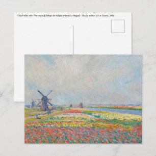 Claude Monet - Tulpenvelden bij Den Haag Briefkaart
