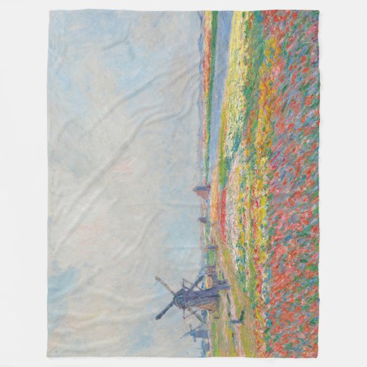 Claude Monet - Tulpenvelden bij Den Haag Fleece Deken (Voorkant)