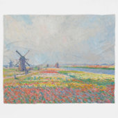 Claude Monet - Tulpenvelden bij Den Haag Fleece Deken (Voorkant (Horizontaal))
