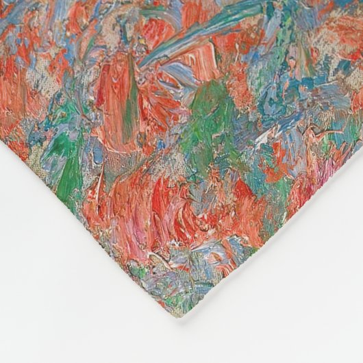 Claude Monet - Tulpenvelden bij Den Haag Fleece Deken (Hoek)