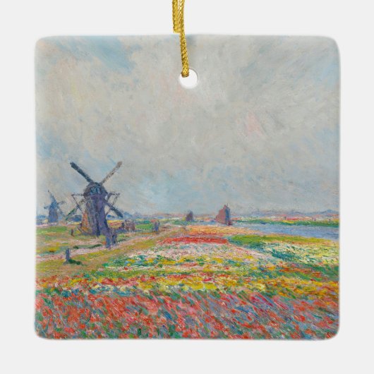 Claude Monet - Tulpenvelden bij Den Haag Keramisch Ornament (Voorkant)