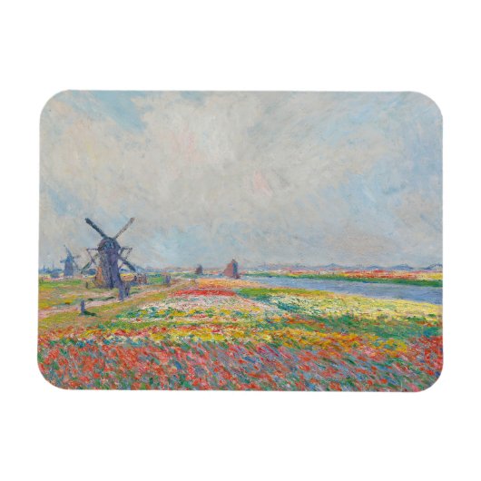 Claude Monet - Tulpenvelden bij Den Haag Magneet (Horizontaal)